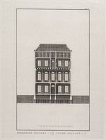 KG 15835
<br/>
Grondtekeningen van het Gebouw der Maatschappije van verdiensten (...) Felix Meritis: doorsnede volgens c.d.
<br/>
<em>Meer de Jonge, Noach van der (1741-1822)</em>